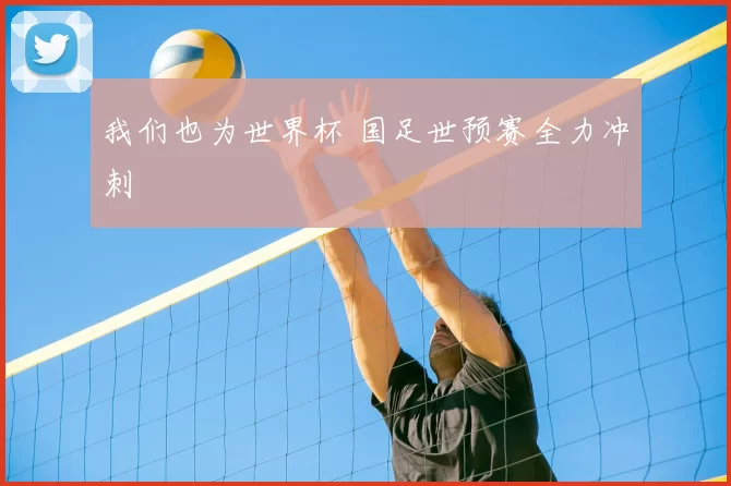 我们也为世界杯 国足世预赛全力冲刺
